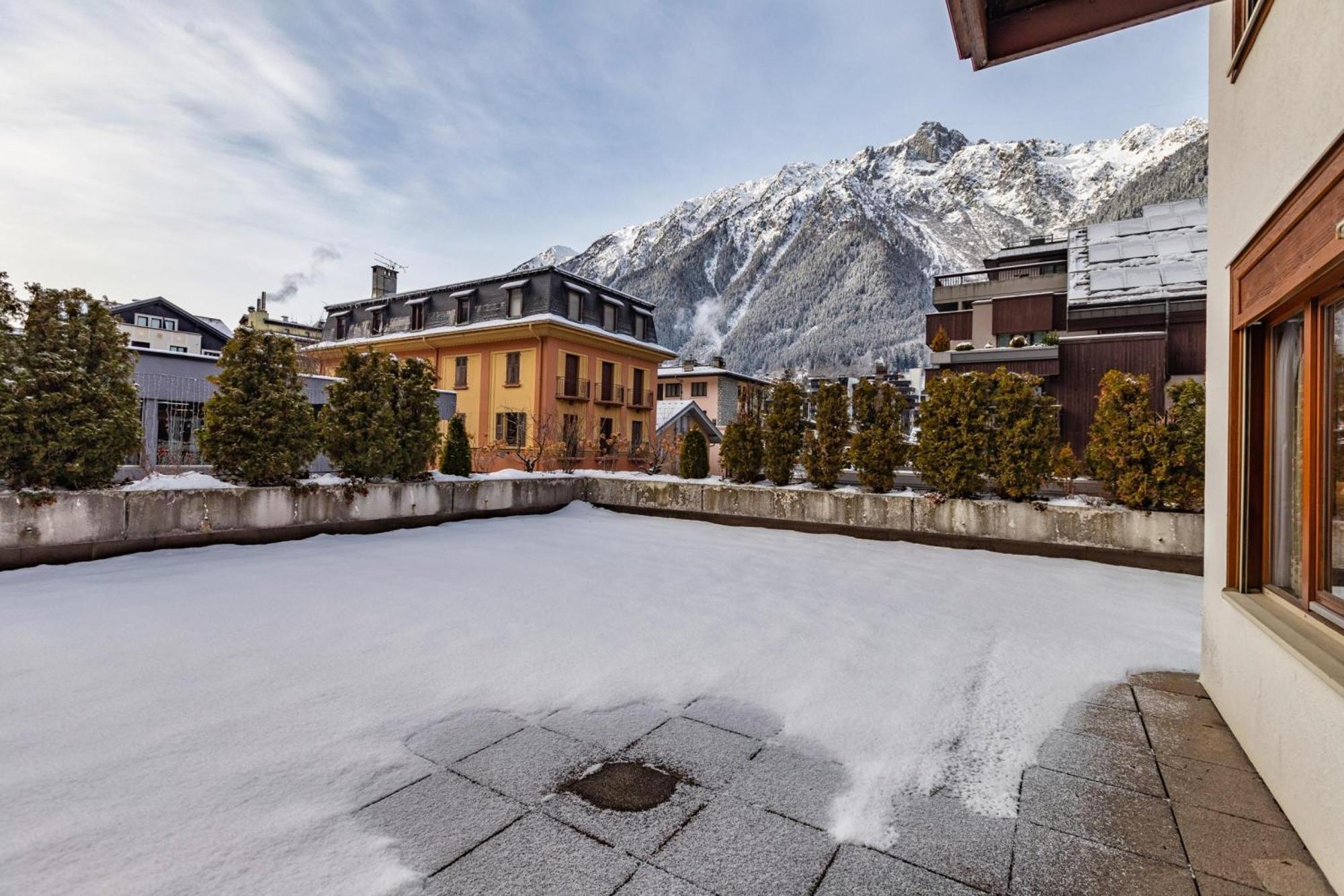 Duplex Aiguille Du Midi Large Terrasse - Happy Rentals Chamonix Exterior foto